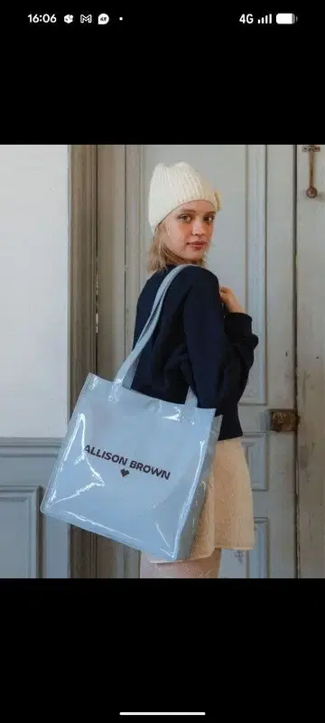 ALLISON BROWN 토트백 라이트 블루