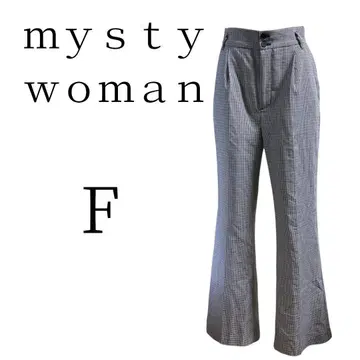 컨디션 최상 mysty woman 미스티우먼 셰퍼드 체크 데님 F