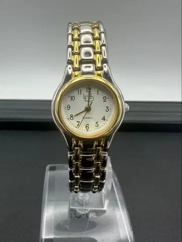 여성용 쿼츠 손목시계 실버/골드