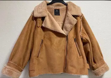 w closet 무스탕 코트 브라운