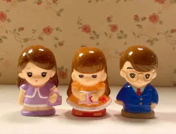 [초레어] 리카짱 푸치 마스코트 패밀리 시리즈 손가락 인형 3개 세트