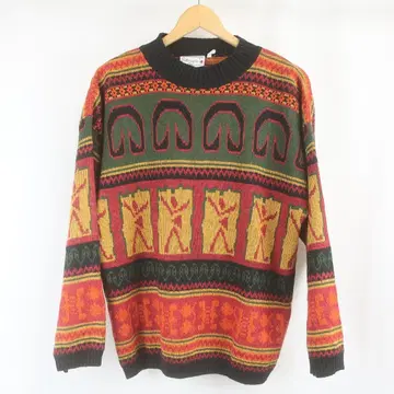 VINTAGE 이탈리아제 Sorgenti 울 올 패턴 니트 스웨터