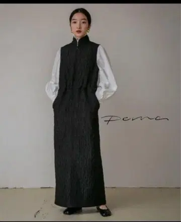 새상품급 perna 퀼팅 롱 원피스