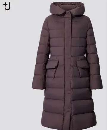 새상품급 유니클로 x 질 샌더 +J 울트라 라이트 다운 후디드 코트 L