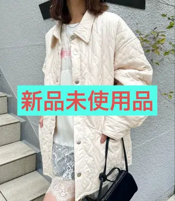 [ 미사용 새상품 ] mystic 카라 부착 퀼팅 자켓