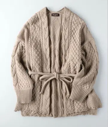 [ 새상품급 ] 라이트온/RAG MACHINE/아란 패턴 가디건/니트