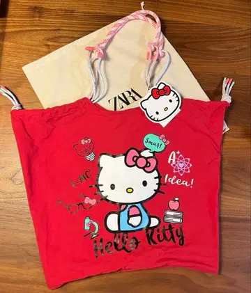새상품 ZARA 헬로키티 백