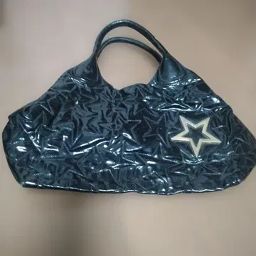 이탈리아 GUIA'S 구이아스 에나멜 가죽 엠보 백 별 스타