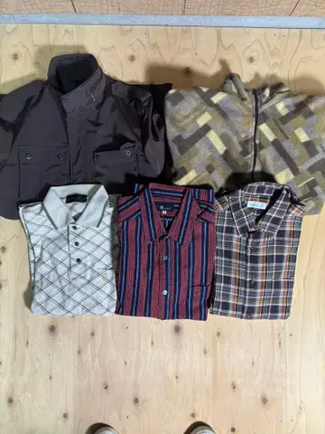 남성용 가을/겨울 5세트 (셔츠 3벌, 자켓 2벌)