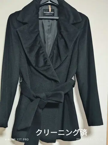 STRAWBERRY-FIELDS 블랙 롱 코트 M 사이즈