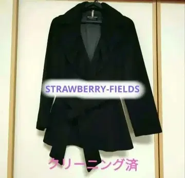 STRAWBERRY-FIELDS 블랙 롱 코트 M 사이즈