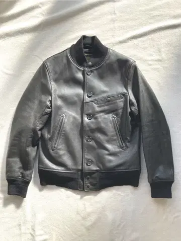 엔지니어드 가먼츠 별주 골든 베어 램 가죽 자켓 블랙 38