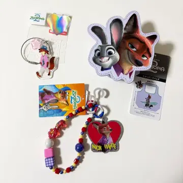 주토피아 시마무라 닉 3종 세트 (거울, 참, 쇼핑백)