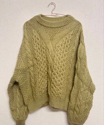 FRAYI.D 라탄 슬리브 케이블 니트 풀오버