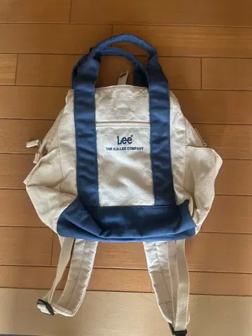 Lee 캔버스 백팩 아이보리/네이비