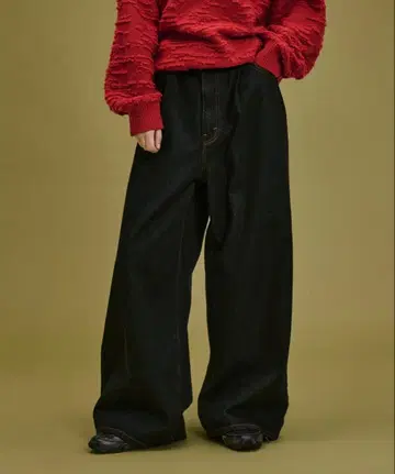 [ WETTEMPT ] 원턱 배기 데님 팬츠