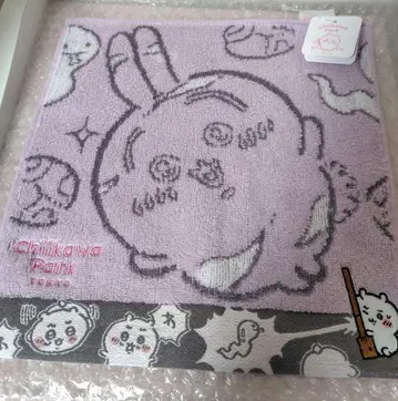 치이카와 파크 미니 손수건 타월 줍는 토끼 타월 손수건 치이카와