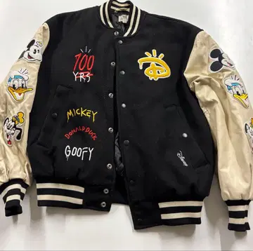Disney 100주년 기념 바시티 자켓 H&M