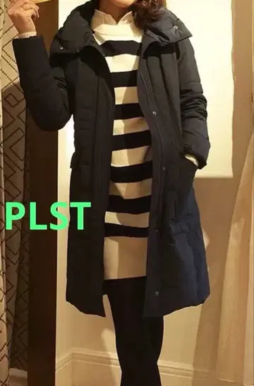 PLST [플라스테] 다운 코트 벨트 포함