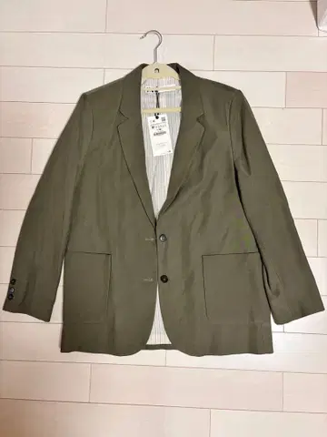 ZARA 테일러드 자켓 M 올리브 그린