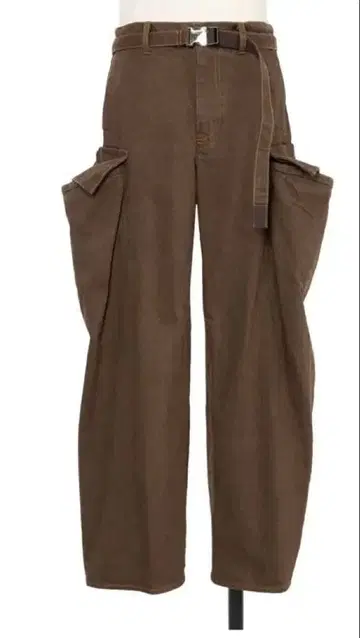 sacai 25aw 데님 팬츠 브라운 사이즈 2