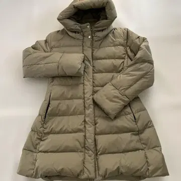 카키 후드 부착 다운 자켓 다운 80%