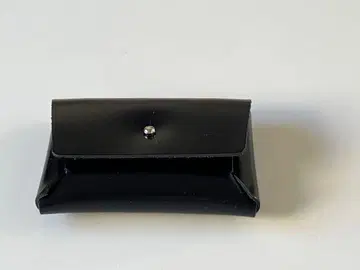 Ense 블랙 가죽 코인 케이스 카드 케이스