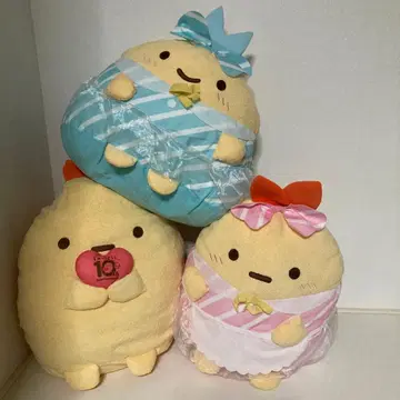 스미코구라시 XL 봉제 인형 3개 세트 꼬리다이너 새우튀김 꼬리