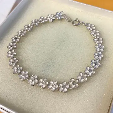 빈티지 SILVER 각인 팔찌