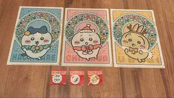 치이카와 오리지널 캔 거울 클리어 파일 3종 세트 세븐일레븐 한정판