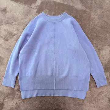 슬로브 이에나 Eyre 스무스 니트 풀오버 크루넥 루즈핏