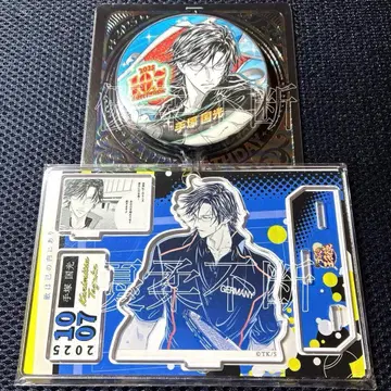 신 테니스의 왕자님 테즈카 쿠니미츠 생일 캔뱃지 벌스데이 디오라마 피규어