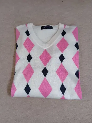 Titleist 다이아몬드 패턴 스웨터 M