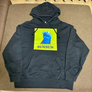 PUPPET SUNSUN 블랙 후드티 M 키링 포함