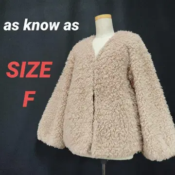 as know as 아즈노우아즈 보아 자켓 핑크 여성용