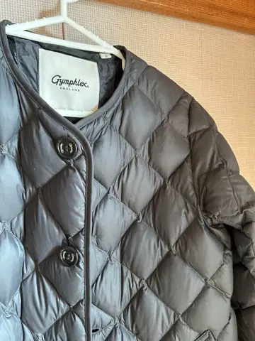 짐플렉스 퀼팅 다운 코트 12 그레이 네이비