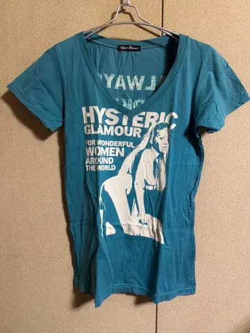 HYSTERIC GLAMOUR V넥T셔츠 파랑