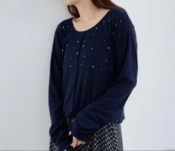 Kastane 스터드 리브 티셔츠