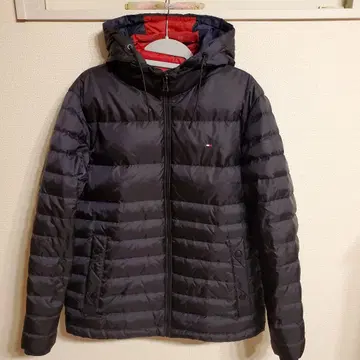 TOMMY HILFIGER 블랙 다운 자켓 L