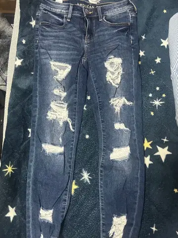 AMERICAN EAGLE 데미지 스키니 팬츠