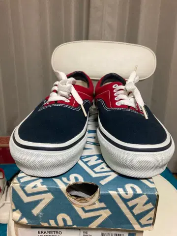 VANS ERA RETRO 네이비/레드 스니커즈