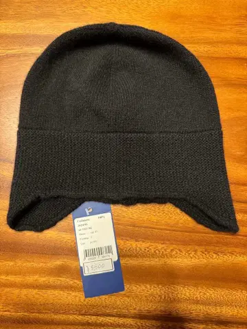 캐시미어 100% 비니 EVSEG 몽골산 블랙