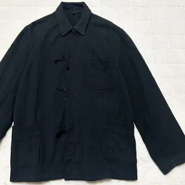 vintage 불가리아군 파자마 셔츠 블랙 염색