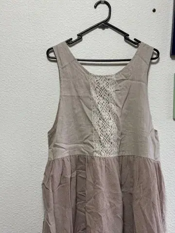 TSUHARU by SM2 전후착용 레이스 슬리브리스 절개 원피스