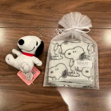 새상품 스누피 타월 봉제 인형 세트