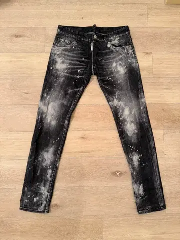 DSQUARED2 페인트 가공 데님 팬츠