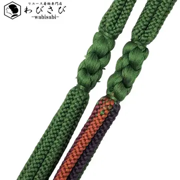 일본 정통의상 소품 허리띠 순수 실크 둥근 끈  C-6776