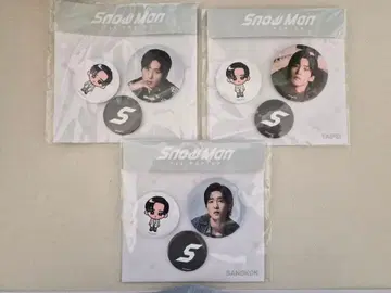 Snow Man 메구로 렌 캔뱃지 세트 타이베이 방콕 한국