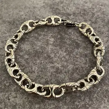 멕시칸 주얼리 실버 925 닻 체인 돼지코 팔찌