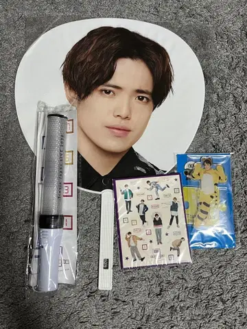 Travis Japan 요시자와 시즈야 부채 응원봉 아크릴 스탠드 세트